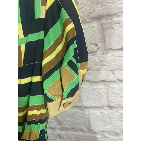 The Webster Miami Target Faux Wrap Dress Geometric Art Deco Womens Size S Small - Picture 9 of 13